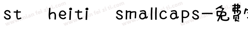 st heiti smallcaps字体转换